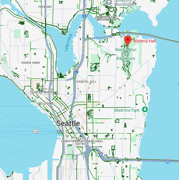 Map of Seattle Arboretum